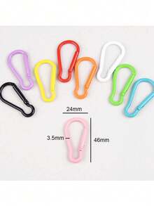 5/10/20/50/100pcs Candy Color Lobster Clasp Key Ring Spring Hook, DIY Bag Keychain Jewelry Making Accessories Decoration - Gourd Keychain - View 3