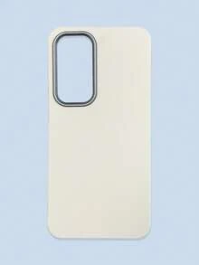 1pc 4-Color Optional Solid Color Lychee Texture Faux Leather Large Window Phone Case, Ins Premium Minimalist Business Solid Color Leather Texture, A Classic Black / B Beige White / C Premium Gray / D Caramel Brown, Faux Leather Matte Lens Raised Full Coverage Anti-Drop Soft Shell, Autumn/Winter Commute Versatile, Suitable For Personal Use And Gift; Compatible With IPhone Case & Galaxy Case, Compatible With IPhone 17 - Multicolor - View 27