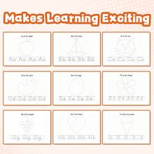 Alphabet, Phonics & Sight Word Learning Notebooks, A-Z Letter Tracing, Uppercase & Lowercase Handwriting, Picture Word Recognition, Beginning Sounds, Word Building, Find & Use Activities, Reading & Writing, Fine Motor Practice, English Edition - Alphabet, Phonics & Sight Word Practice - View 12