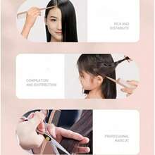 1/2/4 buah Sisir Ekor Tikus Lipat, Sisir Pemisah Rambut Bergigi Halus Portabel, Sisir Penata Rambut Anti-Statis untuk Mengepang, Membagi Rambut, Memotong Rambut, Sisir Rambut untuk Bepergian - beraneka warna - View 1