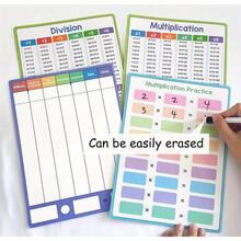 5pcs White Multiplication & Division Table, Whiteboard With Pen Multiplication & Division Math Learning Tool, Multiplication & Division Operation Chart, Suitable For Students, Classroom And Home, Classroom Teaching, Math Teaching - Multiple Styles - View 4