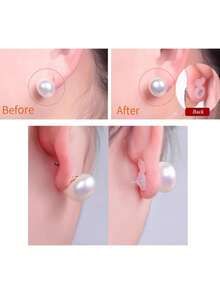 10pcs/15pc/30PCS/50pcs Silicone Earring Backs, Anti-Loss Earring Plugs, Earring Clasps - Multicolor - View 5