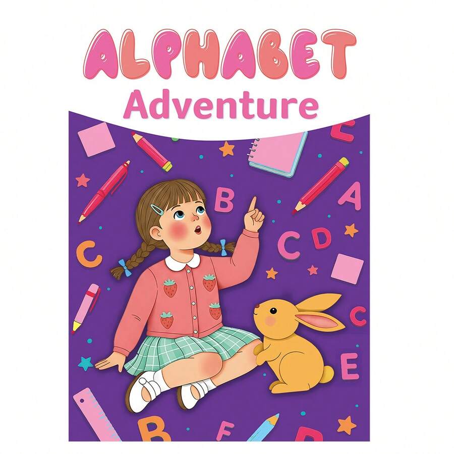 English Alphabet Tracing & Coloring Activity Notebooks, A-Z Uppercase & Lowercase Letter Practice, Find The Letter, Picture Vocabulary, Pattern Matching, Dot-To-Dot, Handwriting Practice, Fine Motor Skills, Learning Worksheets, English Edition - Alphabet Tracing & Coloring Activities - View 1
