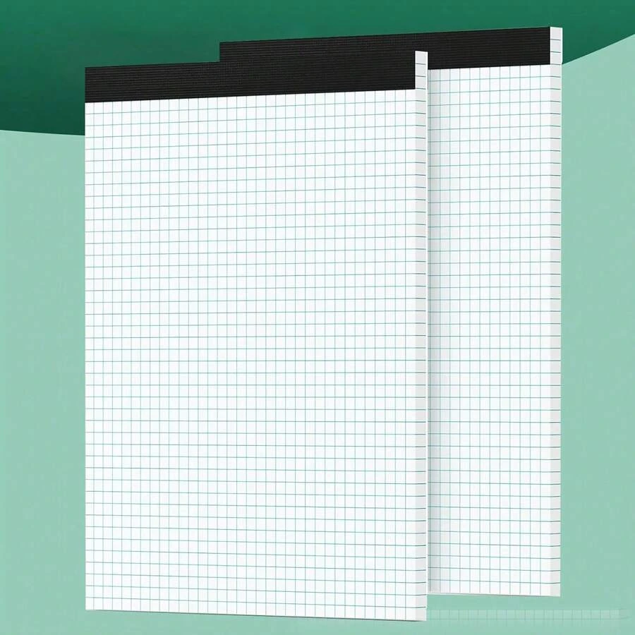 Buku Sketsa Berpetak A4, Buku Catatan Kertas Berpetak 8,5 X 11,6 Inci, 30 Lembar/Buku, Buku Gambar Berpetak Garis Cetak Biru Ukuran Surat, Cocok Untuk Aplikasi Menggambar, Desain, dan Teknik. - Satu ukuran cocok untuk semua. - View 1