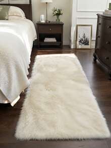 Karpet Lembut Warna Krem Putih, Untuk Kamar Tidur, Ruang Tamu, Ruang Belajar, Kantor, Karpet Kamar Tidur Mewah, Anti Selip, Karpet Berbulu, Karpet Bulu Imitasi, Karpet Ruang Tamu, Karpet Samping Tempat Tidur, Karpet Dekoratif, Dekorasi Kamar Tidur, Dekorasi Rumah Musim Gugur, Dekorasi Ruangan, Dekorasi Musim Gugur, Dekorasi Rumah Musim Gugur - Putih Krem - View 2