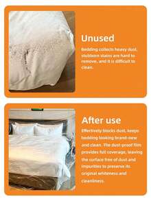 3/2/1pc Extra Large Elastic Dust-Proof Cover, Suitable For Sofa/Air Conditioner/TV/Motorcycle/Bicycle, Indoor And Outdoor Use, Made Of High-Quality Durable Material, Suitable For All Seasons, Multi-Functional Fitted Design Protective Film, Stretchable Sofa Protector, Effectively Blocks Dust, Keeps Bedding Looking New And Clean, Dust-Proof Film Provides Full Coverage, Keeps Surfaces Dust-Free And Impurity-Free, Maintains Original Whiteness And Cleanliness. - Multicolor - View 4