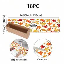 1件感恩節水龍頭墊，楓葉圖案，水槽水龍頭吸水墊，排水墊，適用於廚房、浴室水槽、檯面，珪藻土材質，可修剪，快速乾燥墊 - 彩色 - 查看 11
