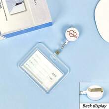 1 Set Doctor/Nurse Transparent Badge Card Holder, Retractable Badge Reel, Medical Element ID Card Clip - Multicolor - View 8