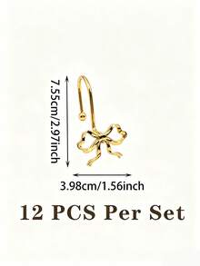 12pcs/2pcs Decorative Butterfly Curtain Rings, Elegant Zinc Alloy Smooth Curtain Rings, Aesthetic Home Curtain Decor, Fashion Curtain Accessories, Suitable For Bathroom, Living Room, Holiday Party Modern Home Decor - Multicolor - View 13