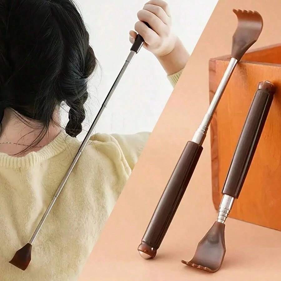 3pcs Portable Metal Telescopic Back Scratchers And Massage Tools, Designed To Relieve Full-Body Itching And Easily Reach The Back. Suitable For Independent Use By Seniors, As Well As For Use At Home, While Traveling, Or At The Gym. - Multiple Styles - View 1