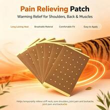 20/50 Chinese Tiger Heat Patches – Suitable For Back, Knees, Neck, Shoulders, Muscles, And Joints; Non-Electric; Ginger Patch; Muscle Relaxant | Heat-Generating Design | Natural Ingredients - View 3