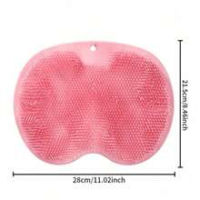 1pc Bathroom Suction Cup Silicone Foot And Back Scrubbing Mat, Slouchy Person Foot Cleaning Brush, Sole Exfoliating Massage Non-Slip Foot Washing Tool - View 6
