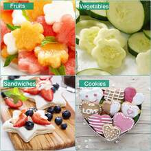 4pcs Colorful Sandwich Cutter Cookie Cutter Set Dinosaur Heart Star Bear Sandwich Knife Cookie Cutter Vegetable Cutter Cookie Bento Mold - View 9
