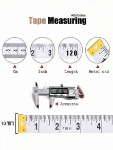 10/5/3/1pc Soft Measuring Tape, Body Measurement Ruler Sewing Tailor Tape Measure Centimeter Meter Soft Random Color - Measuring Tape - View 9
