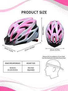 1pc Unisex Adult Cycling Helmet, Ultra-Light Slim Design, Adjustable Head Circumference, Detachable Visor, Plush EPS Inner Layer, Full Ventilation Design, Suitable For Mountain And Road Bicycles - Multicolor - View 8