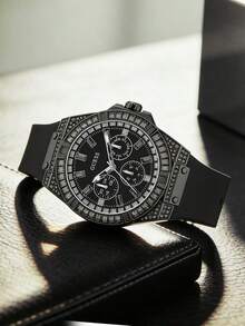 GUESS Commute & Work Essential: Stainless Steel Everyday Elegant Watch GW0208G5 - Black - View 2
