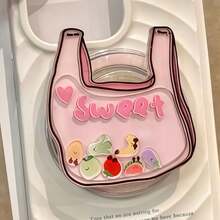 Japanese & Korean Style Pink Fruit Bag Magnetic Phone Stand Compatible With MagSafe, Strong Adsorption Desktop Slouchy Bracket - Multicolor - View 1