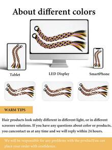 Women's Halloween Boxing Braided Headband, Black Purple Yellow Mixed Color Braided Hair Extensions, 18 Inch Lightweight Synthetic Fiber Y2K Braided Wig, Easy To Wear, Suitable For Music Festivals, Cosplay, Parties - Multicolor - View 10