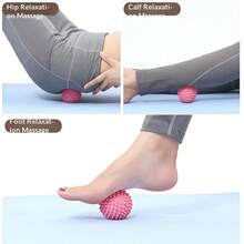 2PCS Multi-Color Spiky Massage Ball, Trigger Point Myofascial Release Ball For Foot, Back, Shoulder Muscle Soreness Relief, Deep Tissue Massager For Yoga & Workout Recovery - Massage Ball - View 6