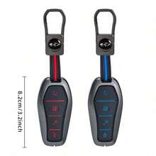 Fashionable Zinc Alloy Silicone Key Shell, Compatible With BYD Atto 3 EV Dolphin Song PRO Max Tang DM Yuan E2 Qin PLUS Car Keys, Premium Anti-Scratch Full Protection Case, Precise Cutouts, Comfortable Grip, Stylish Car Interior Accessory - A - View 6