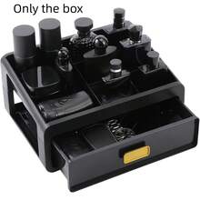 Caja de almacenamiento para baño, organizador de aftershave, caja de almacenamiento para tocador, estante organizador de lavabo, estante de almacenamiento para encimera, bandeja de aftershave, estante de exhibición de perfumes para cajón - Multicolor - Ver 6