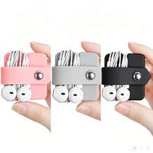 Silicone Charging Cable Organizer, Earphone Wire Winder, Data Cable Tie(For Items With Colored Images, Please Refer To The Actual Product Color.) - Multicolor - View 2