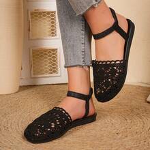 Double Beach Party Vacation Fashion Hollow Fabric Beach Party Vacation Summer - Black - View 2