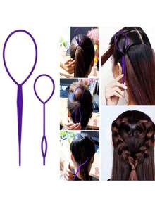 2011pcs/1pc Random Small Hair Ties Headbands Mini Hair Bands With Hair Tie Cutter Cute Hair Accessories Assorted Hair Ties - Multicolor - View 5