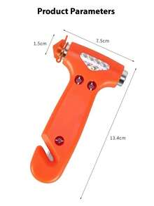 1pc Car Safety Hammer, Emergency Escape Tool With Window Breaker And Seatbelt Cutter, Adjustable Strap For Secure Attachment - Essential Vehicle Safety Equipment - Car  Hammer - View 5