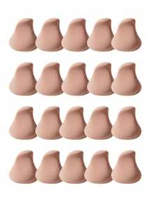 Mini Ergonomic Makeup Sponge, Latex‑Free Soft Bouncy Cosmetic Blending Sponge, Wet & Dry Use Beauty Sponge For Foundation, Concealer, Cream Makeup, Ideal For Precise Edge & Corner Makeup Application For Beginners - Multicolor - View 6