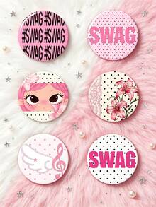 Fun Pattern Badge Brooch, Button Badge Pin, Suitable As A Fun Holiday Gift For Friends, Classmates, And Teachers. - Multicolor - View 7