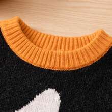 Sweater Anak Perempuan, Pullover Rajut Motif Kucing Warna-warni untuk Remaja Perempuan, Atasan Kasual Nyaman Lengan Panjang Leher Bulat untuk Musim Gugur, Musim Dingin, Sekolah & Pakaian Sehari-hari - MultiWarna - View 4