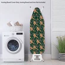 1pc Ironing Board Replaceable Cover , Christmas Tree Cookie Man Print Polyester Household Ironing Table Cloth Ironing Board Cover - Multicolor - View 15