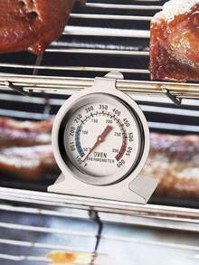 1pc Stainless Steel Oven Thermometer, Suitable For Electric/Gas Ovens, Instant Read, Kitchen Cooking Baking Smoker Temperature Gauge, 2-Inch Large Dial (50-300°C/100-600°F) - Ensure Perfect Dishes Every Time - Silver - View 14