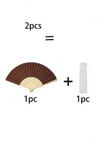 1/5/10 Sets Summer Series Wedding Gift Fan Set, Women's Folding Fan, Bridal Shower Gift, Birthday Party Gift, Bridesmaid Photo Prop, Summer Fan, Event & Party Supplies, Outdoor Wedding - Multicolor - View 12