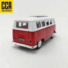Volkswagen 1:38  T1 Bus Red, Palm-Sized, Opening Doors, Pull-Back Drive, Children's Toy, Interactive Play, Holiday Gift - Multicolor - View 8