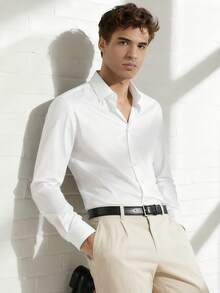 Men Shirts - White - View 3