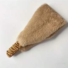 Autumn/Winter Faux Rabbit Fur Wide Band Windproof Headband Winter Warm Ear Warmer Elastic Hairband - Multicolor - View 8