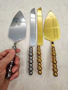 Ceramic Pearl Handle Wedding Cake Knife And Server Set,Cake Cutting Set, Cake Scoop, Elegant Baking Tool, Pizza Scoop, Suitable For Multifunctional Kitchen Utensils Such As Weddings, Birthdays, Parties, Festivals, Etc - View 6