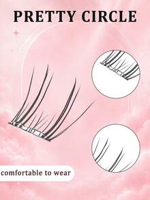 10-Row Glue-Free Segmented False Eyelashes, Natural Eye-Enhancing Effect, Neat Hair Flow, Natural Layering, Lightweight Makeup Look, Golden C Curl, 9-14mm Length - C - View 7
