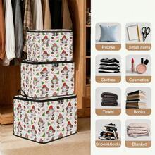 1pc Large Capacity Star-Shaped Lid Storage Box, Foldable Organizer Bin, Suitable For Blankets And Quilts, Equipped With Durable Zipper, Perfect Holiday Home Gift, Can Be Used For Under-Bed Storage. Organizer Box With Lid, Storage Box With Lid, Extra Large Quilt Organizer Bin, Storage Box With Lid, Storage Box, Storage Box With Lid, Storage Cabinet, Medicine Storage Box, Box-Style Storage, Storage Bin, Cabinet - Multicolor - View 5