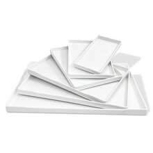 Rectangular Plastic Tray, Hotel Guest Room Water Cup Electric Kettle Tea Tray, Bathroom Toiletries Storage Tray - White - View 11