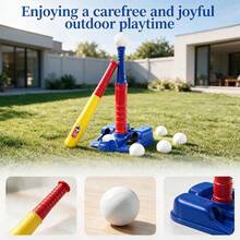 Children's Baseball Training Set - Baseball Sports Toy Set, Includes 6 Baseballs. Suitable For Outdoor Leisure Sports. Ideal Birthday Gift And Christmas Gift. - Blue and Red - View 6