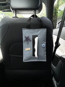 Car Tissue Holder, Creative Minimalist Fashion Car Seat Back Tissue Storage Bag, Car Tissue Pouch, Car Tissue Decorative Bag, Car Storage Supplies. (No Tissues Included) - A - View 15