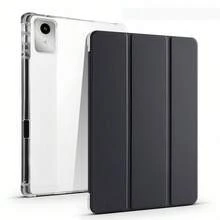 純色粉色霧面 TPU [2025 新款] 適用於 Xiaoxin Tab11 (2024 型號) / Xiaoxin Pad 11 205 平板保護殼 / Xiaoxin Pro GT / 適用於 IPad Air 5 / 第 1 代 / 第 11 代平板保護殼，三折透明 360° 可調式支架，磁吸卡槽三重保護專業辦公商務禮品 - TPU三折疊 - 查看 20