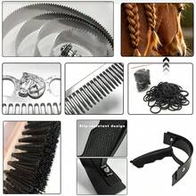 12pcs Horse Grooming Tool Set With Storage Mesh Bag, Horse Cleaning & Care Full Set, Horse Brushes, Hoof Combs, Equestrian Tools, Bathing Supplies - 12-piece Grooming Tool Set With Storage Mesh Bag, Black - View 4