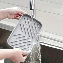 1pc Soap And Sponge Storage Tray, Not Suitable For Food Contact; Suitable For Kitchen Sink Countertop Storage - A - View 11