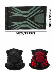 1 buah Syal Penghangat Leher Bersepeda Musim Gugur/Dingin, Cocok untuk Aktivitas Luar Ruangan, Mendaki dan Ski, Tahan Angin Tebal dan Hangat, Desain Pelindung Leher, Cocok untuk Olahraga dan Dipakai di Dalam Helm Sepeda Motor - MultiWarna - View 2