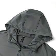Adidas New Women's Hooded Top, Sporty Casual Long Sleeve - Dark Grey - View 6