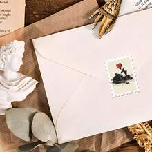 36PCS Cute Black Cat Stickers, Vintage Sketch Style Feline Daily Life Aesthetic Cutout Sticker Set For Journals, Planners & Decor - Stamp - View 3